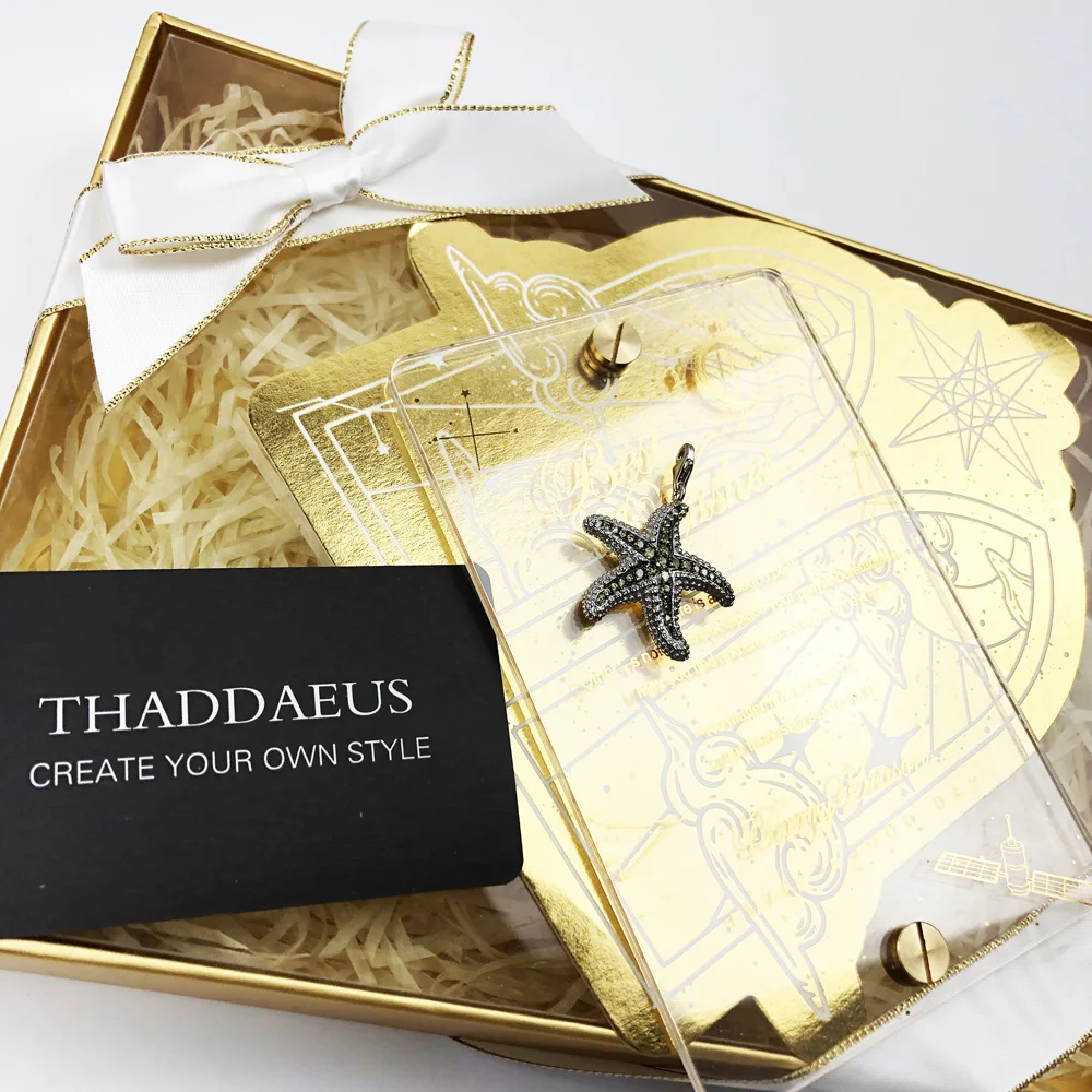 

Pendant Green Starfish ,2017 Brand Fashion Trendy 925 Sterling Silver Europe Bijoux Fashion Accessories Gift For Woman Men