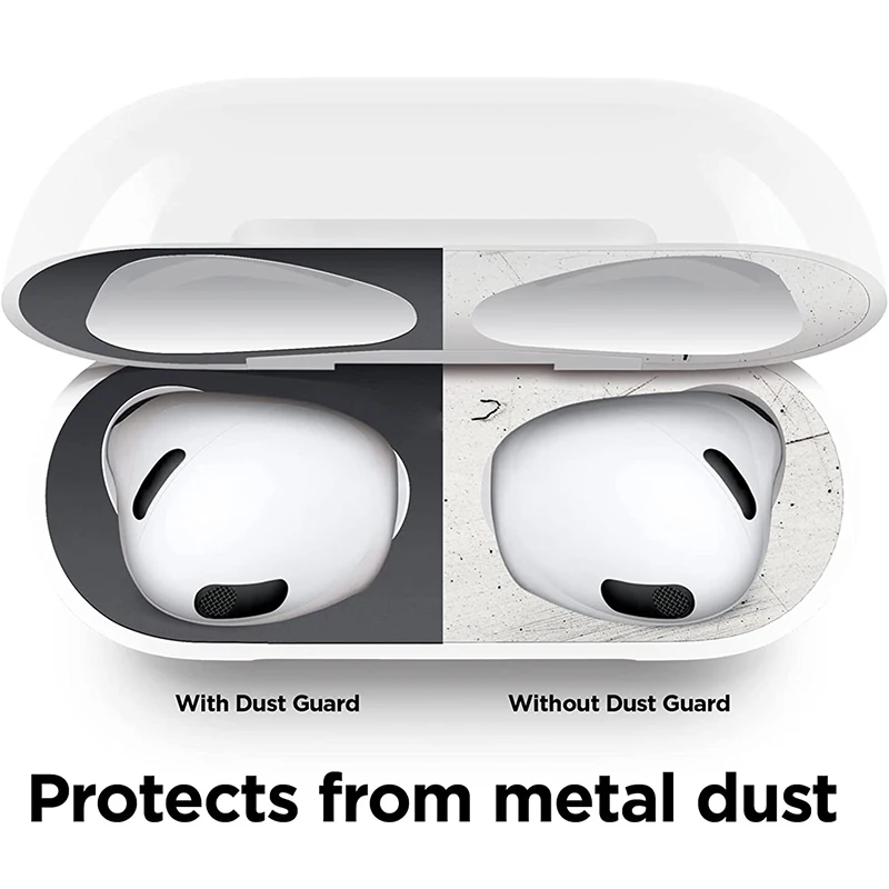 Metal Dust Guard Sticker For Apple Airpods 3 Protector Film Shield AirPods 3rd Generation Earphone Cover Accessory | Электроника