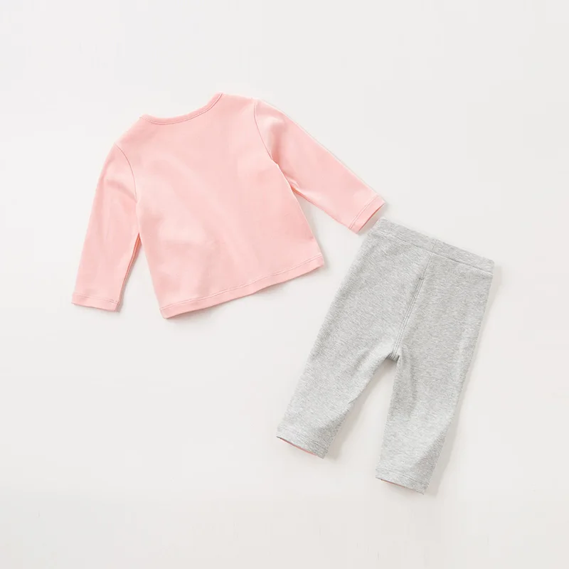 DBZ11679 dave bella autumn baby girls boys fashion cartoon fruit clothing sets kids cute long sleeve children 2 pcs suit | Детская