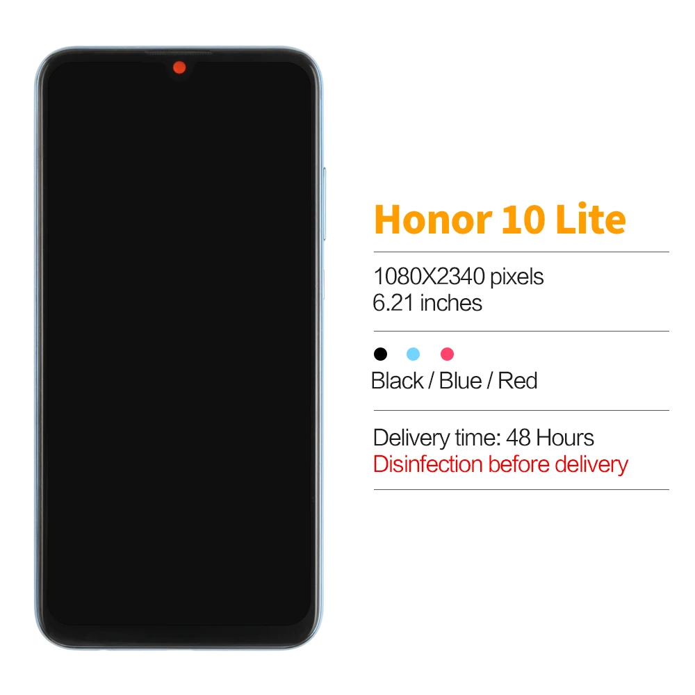 ЖК-дисплей 6 21 дюйма для Huawei Honor 10 Lite дисплей с сенсорным экраном и дигитайзером