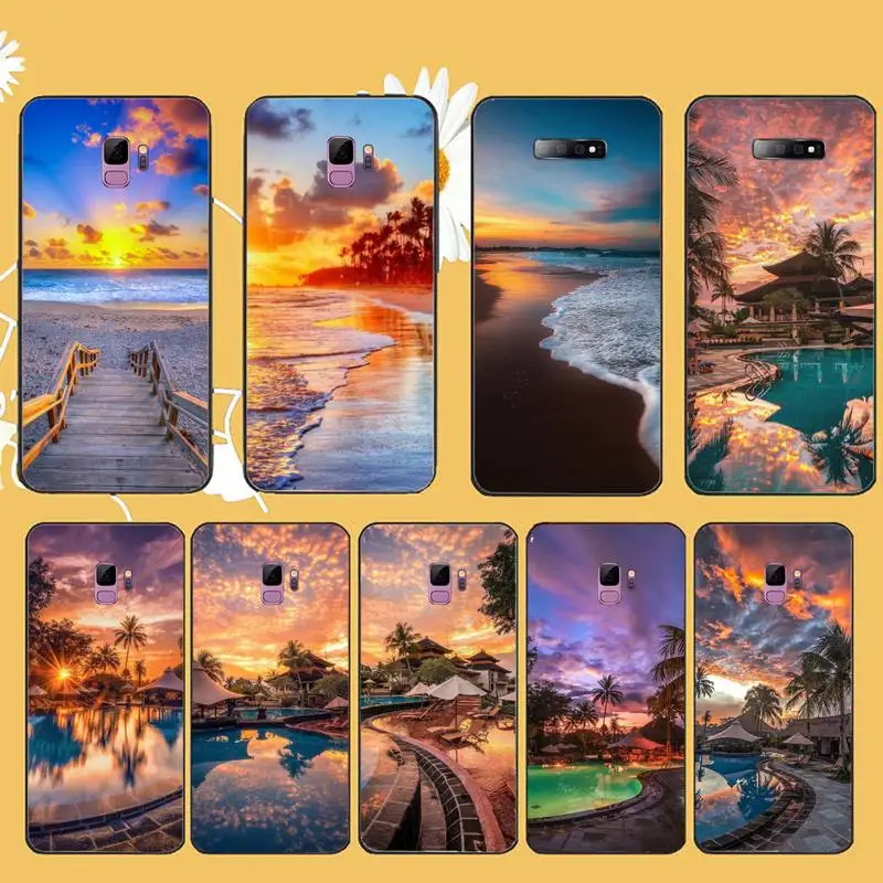

Sunset view of Bali Phone Case For Samsung galaxy A S note 10 12 20 32 40 50 51 52 70 71 72 21 fe s ultra plus