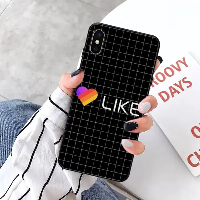 

Black plaid likee Phone Case for iPhone 11 12 pro XS MAX 8 7 6 6S Plus X 5S SE 2020 XR mini