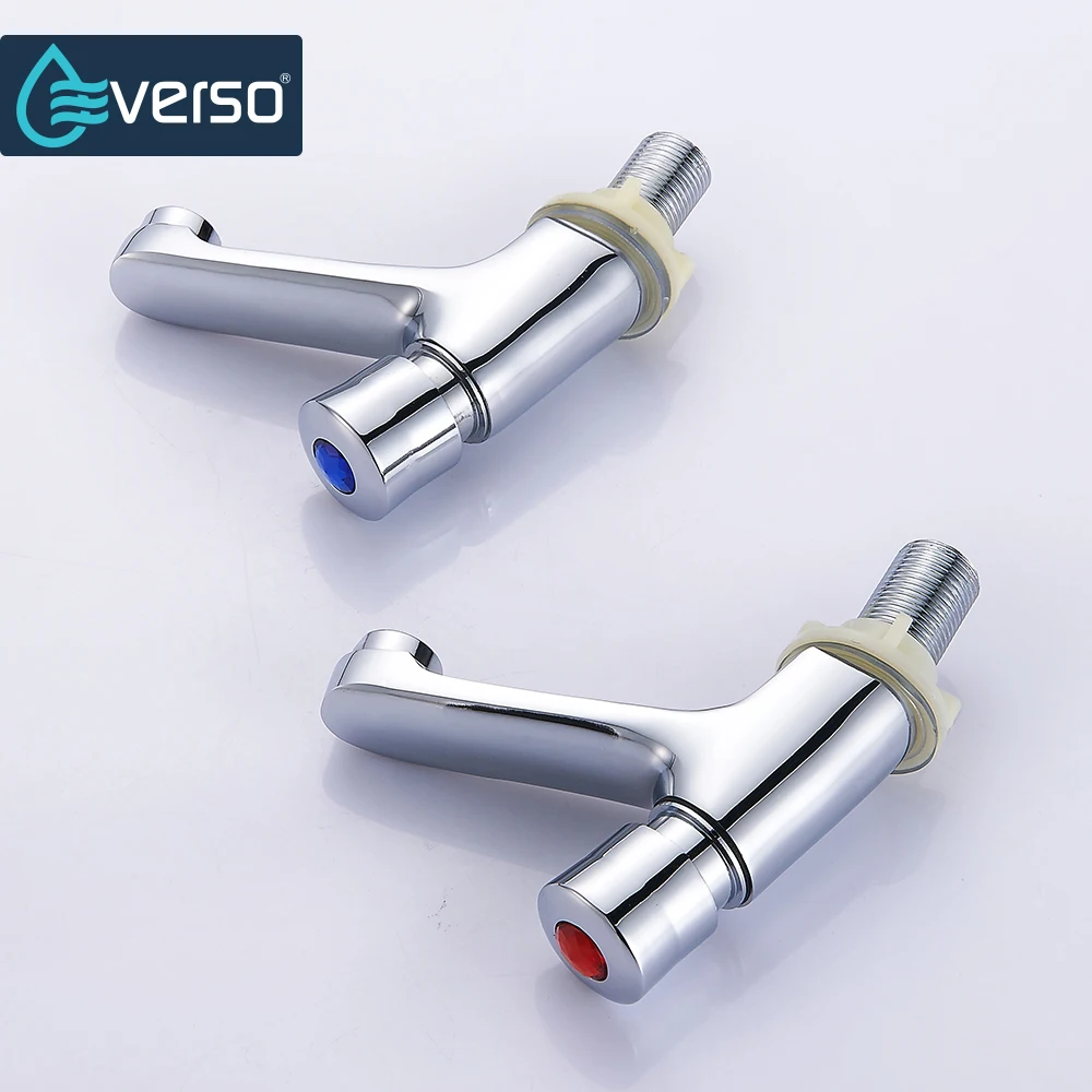 2 шт./комплект хромированный латунный Смеситель для раковины|Смесители бассейна|