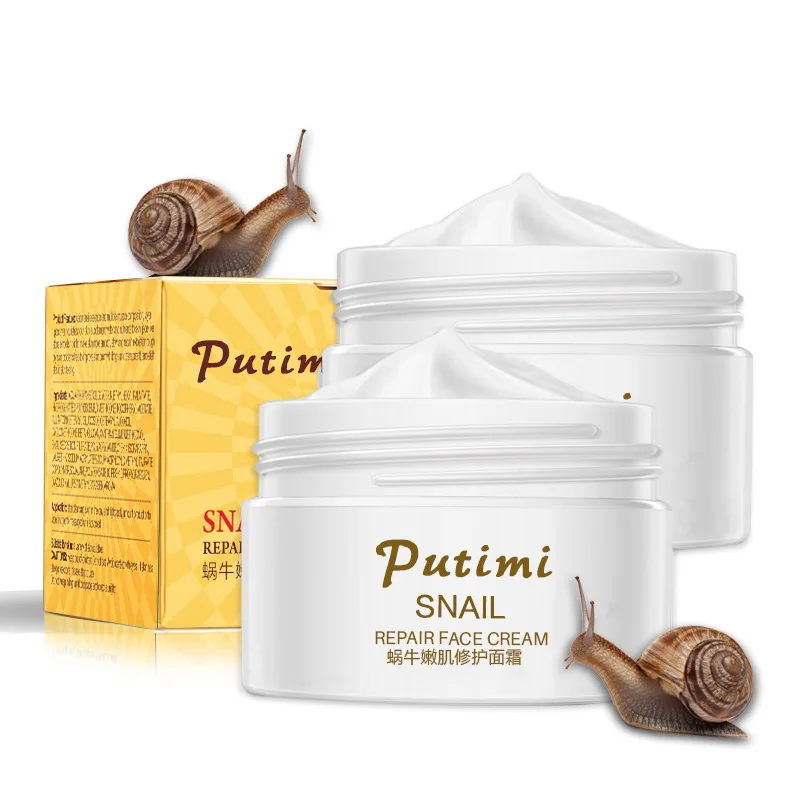 

30g Snail Essence Face Cream for Women Whitening Day Cream Serum Moist Nourishing Face Skin Care Anti Wrinkle Cream Beauty