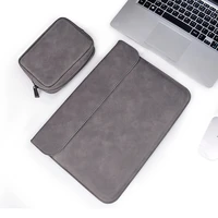 soft pu leather laptop sleeve for macbook air pro 13 14 15 inch laptop bag 13 3 notebook tablet case for xiami dell cover