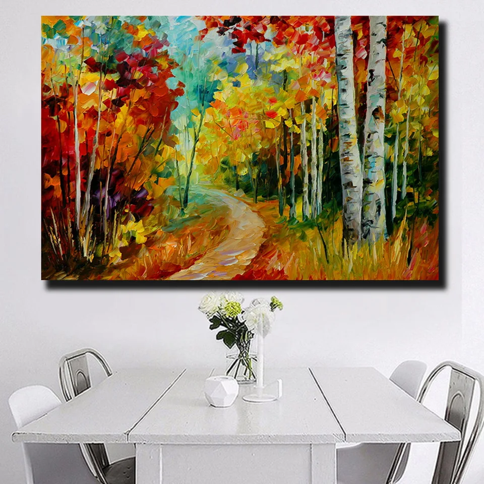 Абстрактная Картина на холсте пейзаж плакаты принты дождевой светильник картина