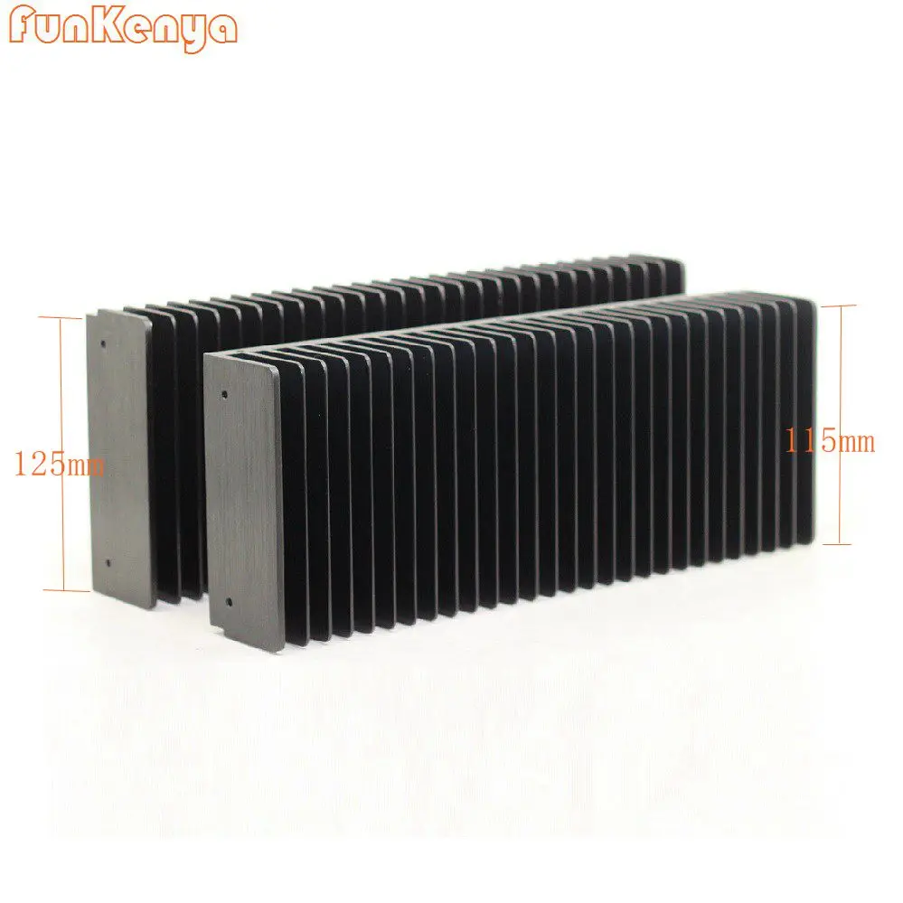

Горячая Распродажа Алюминий сплава радиатора охлаждающая подставка для высокое Мощность DIY Аудио радиатора Ширина 300 мм Толщина 50 мм высота 115 мм