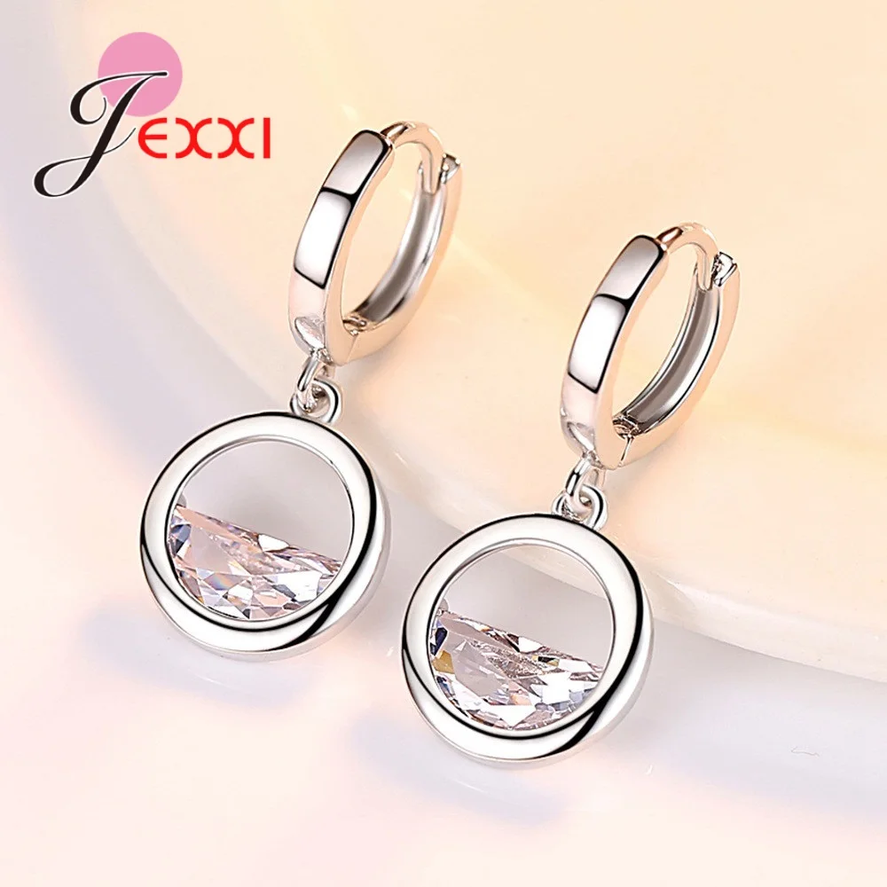 Новый 925 стерлингового серебра Ювелирные наборы ожерелье серьги для женщин