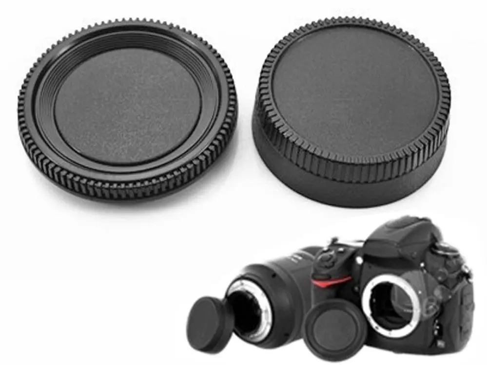 

color Rear Lens Cap/Cover+Body Cap for nikon d3 d4 d5 d90 d300 d500 d600 d750 d800 d850 D3200 D5100 D5500 D7100 D7200 Camera