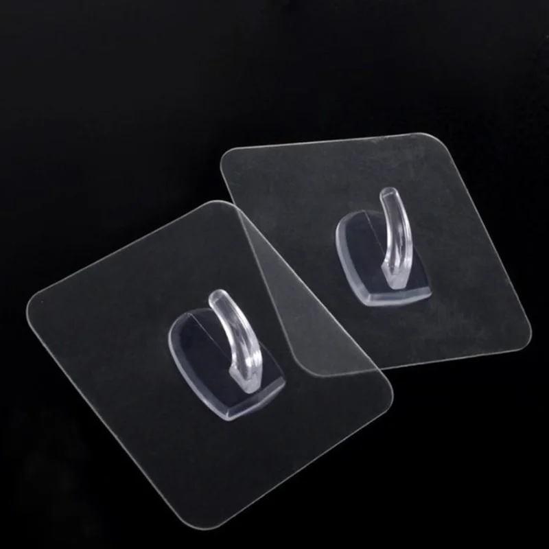 Крючок для ключей прозрачный самоклеящийся 5/10/20 шт.|Крючки и направляющие| |