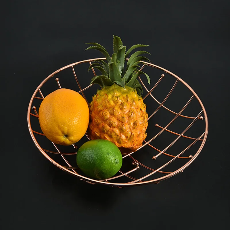 Домашняя кухонная корзина для фруктов контейнер из проволоки полый органайзер