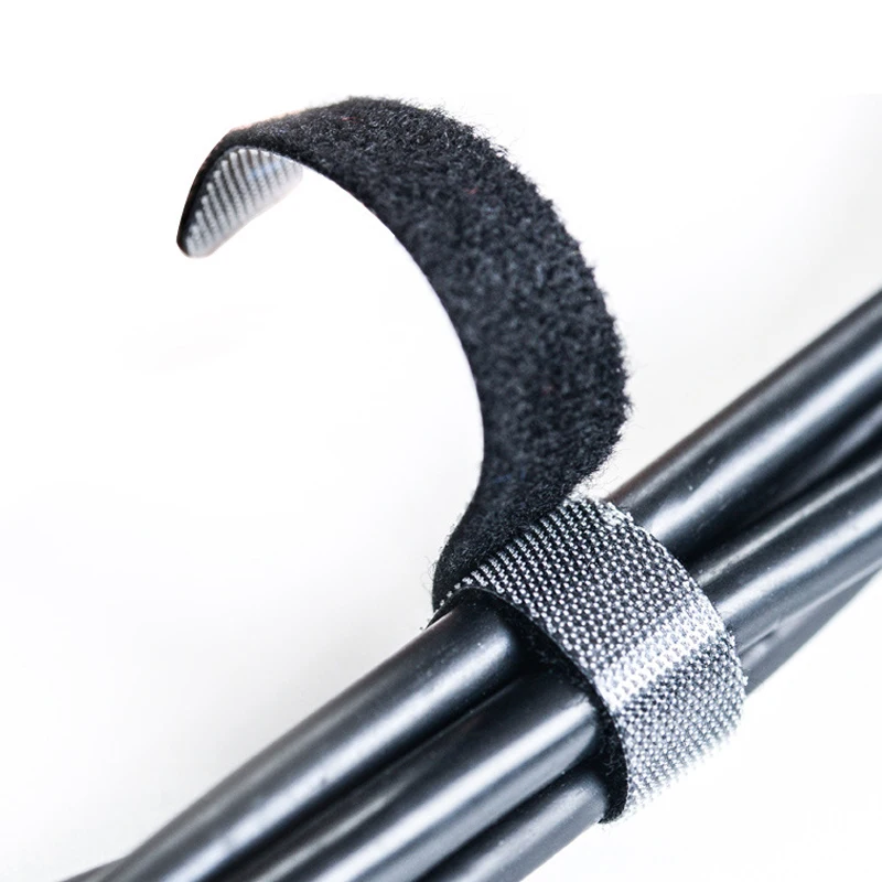 11mm 1 2 3 5 meters black velcros adhesive sticker hook and loop fastener magic tape cable ties sewing accessories | Электроника