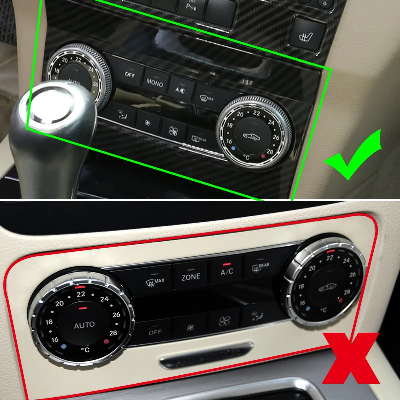 Автомобильный хромированный АБС-пластик центральное управление вентиляционное