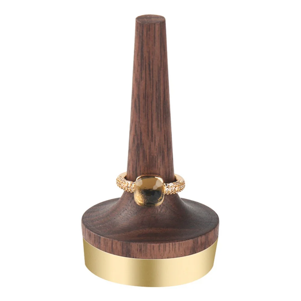 

Solid Wooden Ring Display Stand Storage Photo Props High-end Jewelry Display Stand Wedding Anniversary Rings Exhibition