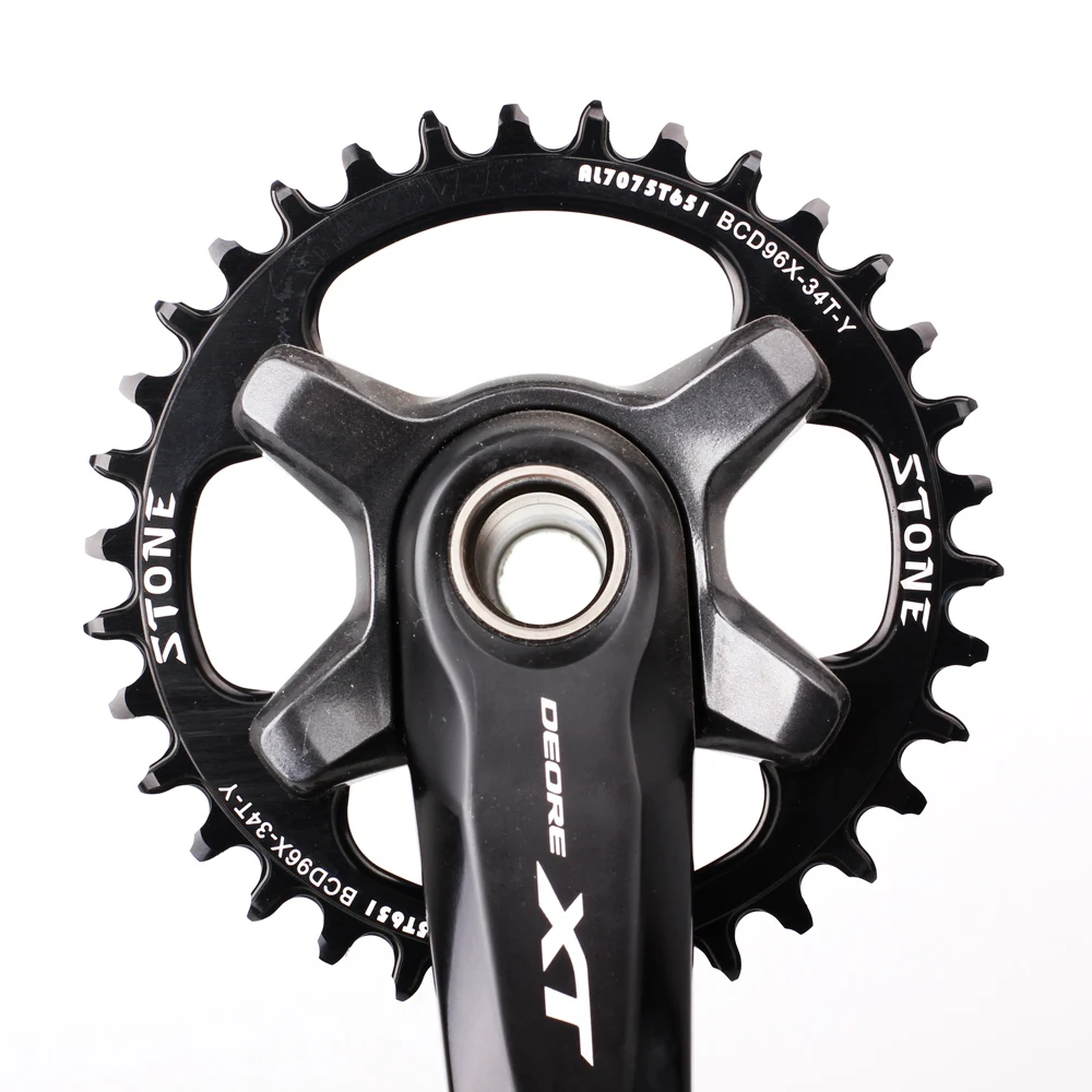 Камень 96 BCD круглая цепь для shimano M7000 M8000 m9000 32t 34 36t 38 40t 42 44 46 48T MTB велосипед Звездочка зуб пластина 96bcd