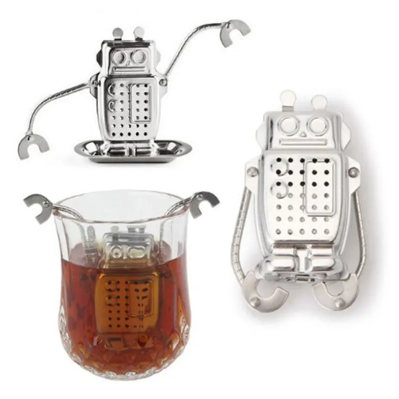 Creative Stainless Steel Robot Tea Infuser Manufacturer Direct Recyclable Strainer Tool | Дом и сад