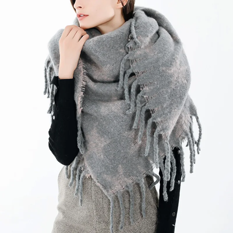 Зимние длинные шарфы VIIANLES кашемировые шали женский квадратный шарф широкая