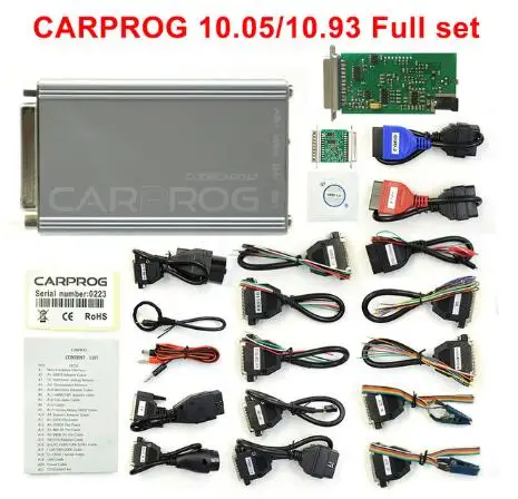 CARPROG Full V10.05/v10.93 программатор со всеми программными продуктами(радио, одометры, панели приборов, иммобилайзеры) Carprog ECU Chip Tunning - Цвет: carprog 10.93