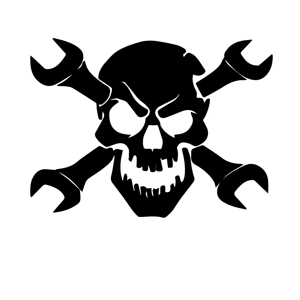 Мультяшный череп Автомобильная наклейка автомобильная пленка виниловая