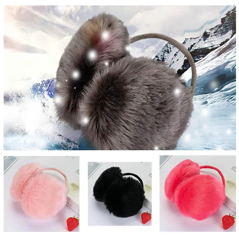 Модные меховые наушники Calymel пушистые 2019 мужские и женские зимние плюшевые для