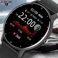 lige 2022 new smart watch men full touch screen sport fitness watch waterproof bluetooth call for android ios smartwatch menbox