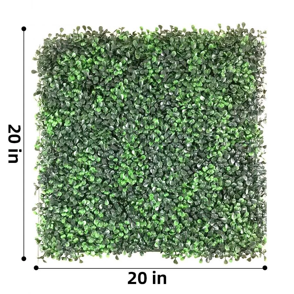 

12PCS 50X50cm Artificial Faux Hedge Plant Outdoor Indoor Use Garden Fence Backyard Home Decor Greenery Walls Backdrop