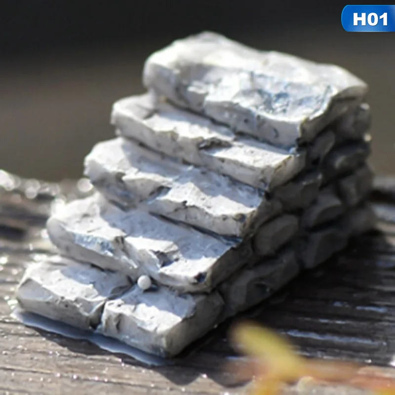 Каменные ступени мох миниатюрное ландшафтное украшение миниатюрные украшения