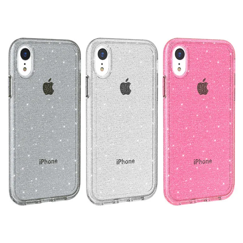 Роскошный блестящий чехол для телефона iPhone XS Max мягкий силиконовый