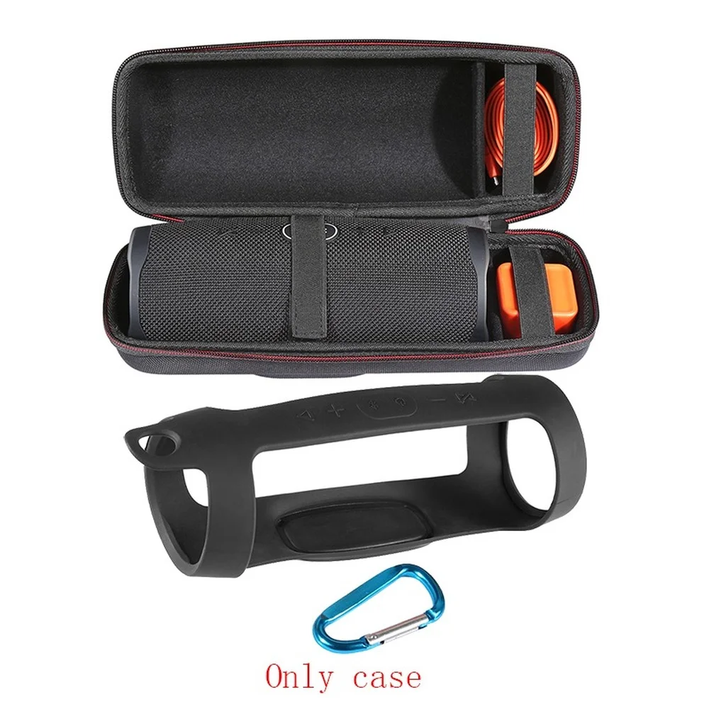 2 в 1 жесткий EVA сумка для хранения на молнии + Мягкий силиконовый чехол JBL Charge 4