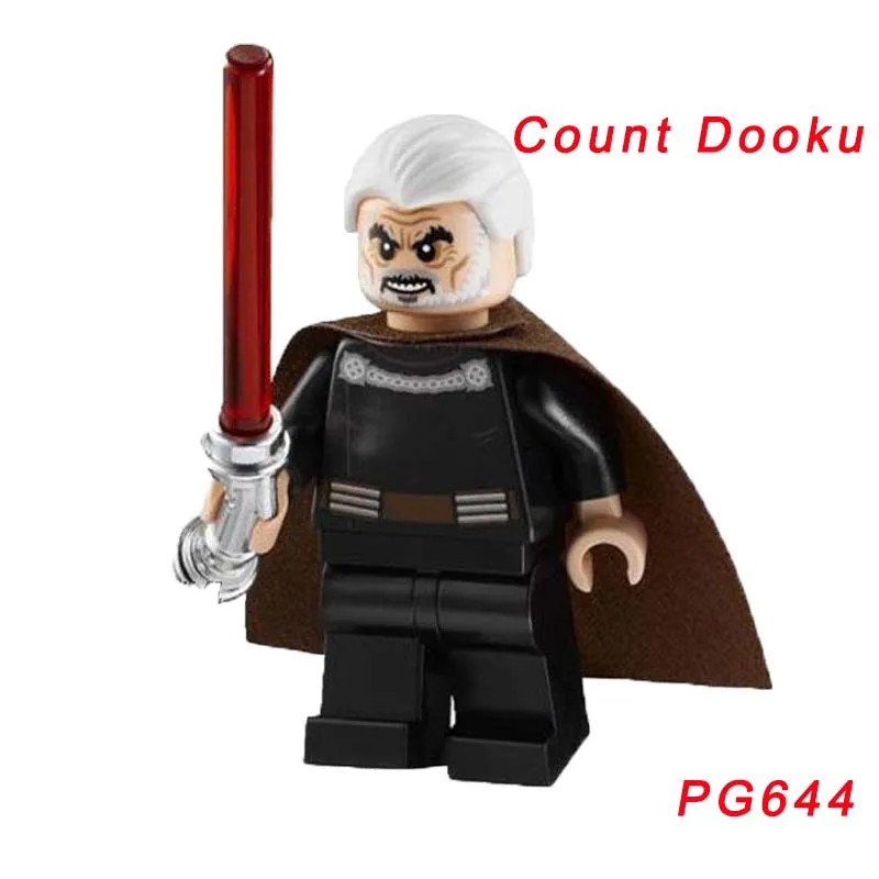pg644 Одиночная Звездные войны кирпич Боевой Дроид Malbus Leia Luke Skywalker Qui Gon Ro-Gr супер Боевой Дроид K2So строительный блок - Цвет: pg644