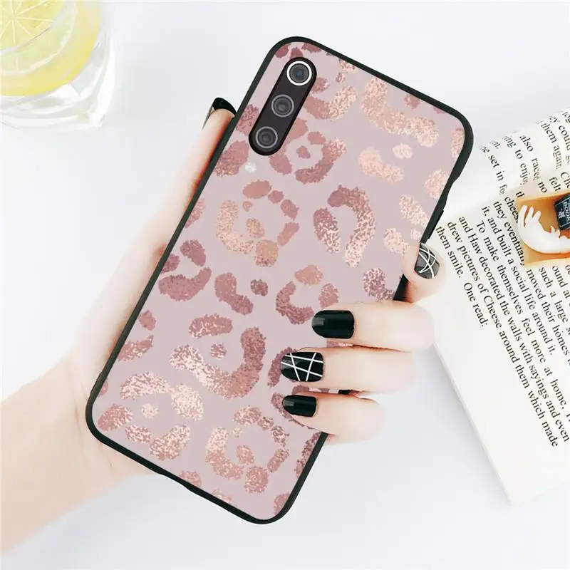 

Gold Rose Glitter Love art Phone Cases For Xiaomi Redmi note 7 8 9 t k30 max3 9 s 10 pro lite Luxury brand shell funda coque