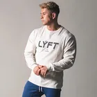 Футболка мужская с длинным рукавом, хлопковая тенниска, майка для бодибилдинга, джоггеры, спортивные упражнения для мышц, однотонная, 3XL, весна