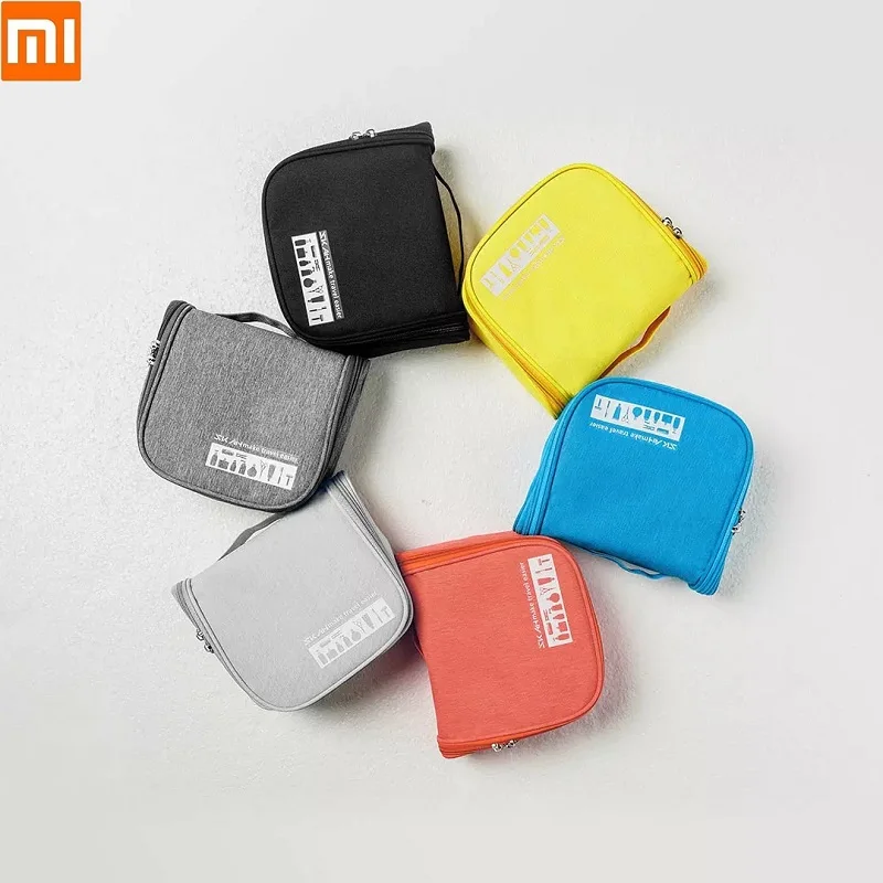 

Удобная цветная сумка для туалетных принадлежностей Xiaomi SKAH, водонепроницаемая висячая сумочка для косметики, дорожный органайзер, космети...