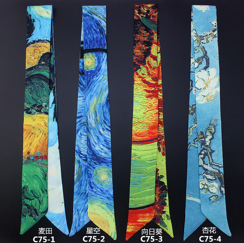 Ван абрикосовый цветок звездное небо картина маслом тонкая планка узкая