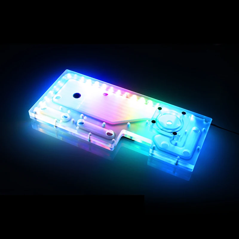 Bykski DIstro пластина для NZXT H700I игровой чехол прозрачный RGB резервуар светильник с