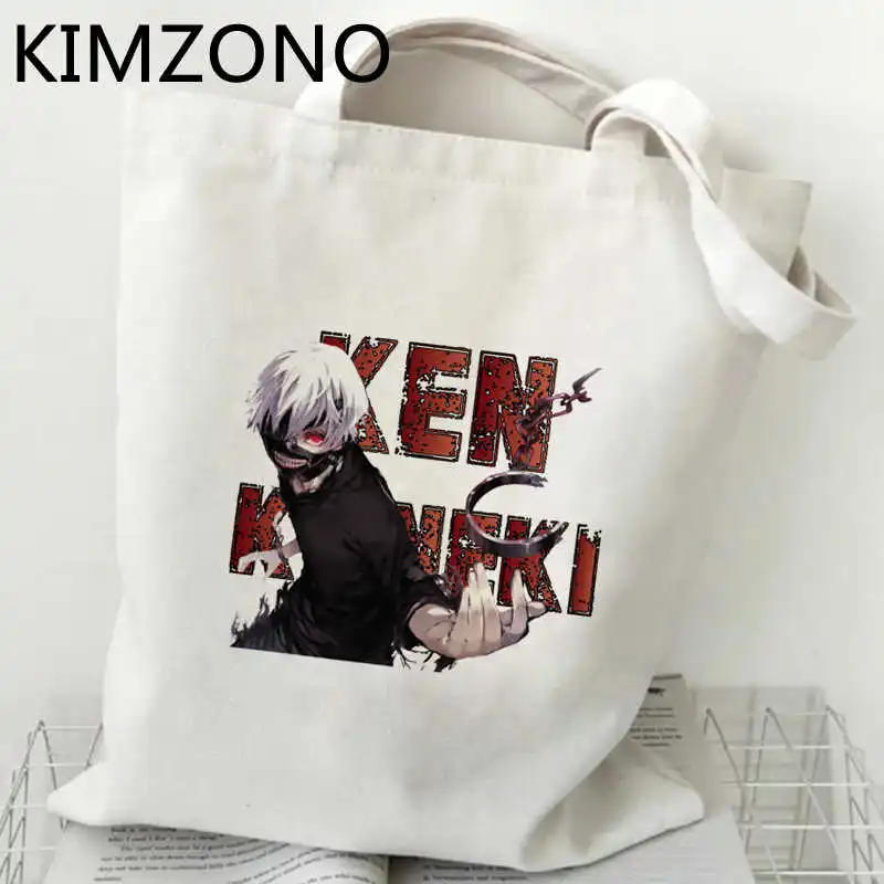 

Токийский Гуль сумка для покупок bolsas de tela tote bolso продуктовая сумка eco bag sac cabas ecobag sacola тканевый захват