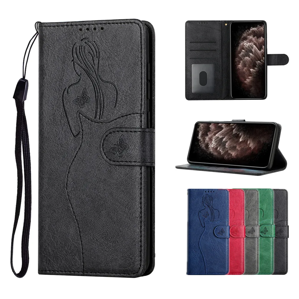 

Luxury Embossed Leather Phone Case for Huawei P30 P20 Lite Wallet Card Slots Coque for Huawei P30 P20 Pro Shockproof Flip Cover