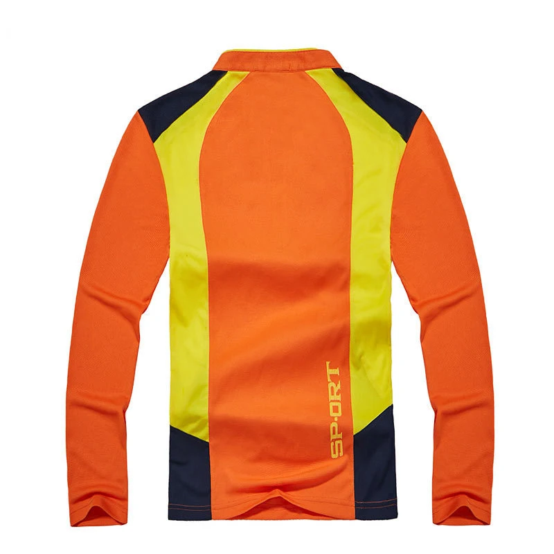 Мужская и женская быстросохнущая футболка с длинным рукавом спортивный топ