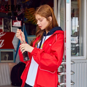 SEMIR пальто для женщин 2020 Новый женский корейский свободное короткое пальто женская повседневная куртка тонкое пальто для женщин