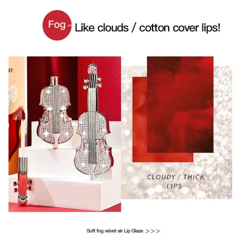 5 цветов скрипки Мягкий туман бархат воздуха для губ увлажняющая матовая помада