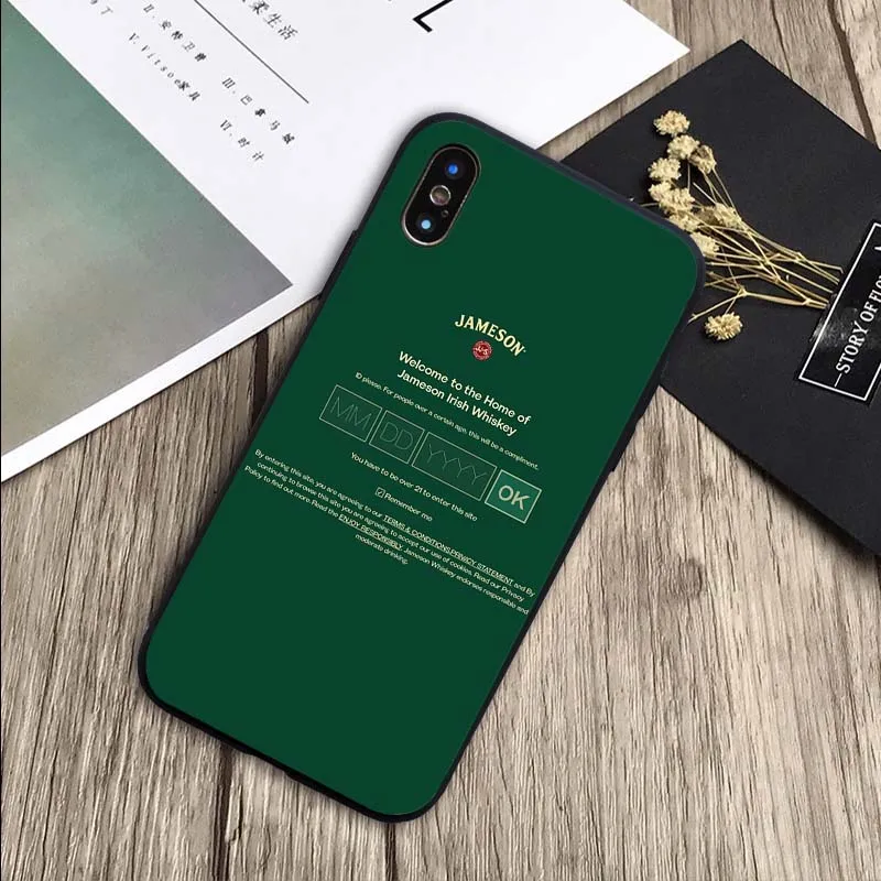 Чехол Jameson Irish Whiskey из мягкого силикона черного ТПУ для телефона чехол для iPhone 6 6plus 7 8 plus 5 5S SE X XR XS Max