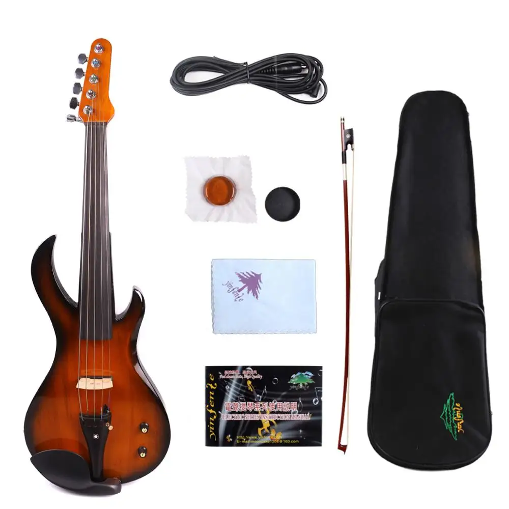5 string 4 струнная электрическая скрипка в форме гитары Большой Джек пикап 4/4 Новинка#20-5 - Цвет: 5 string
