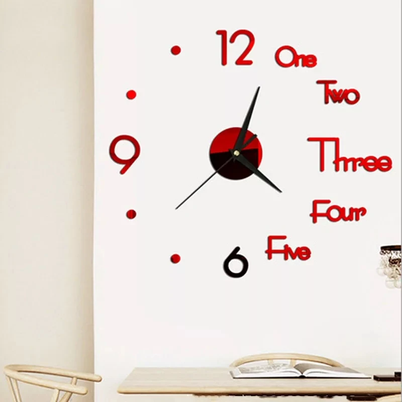 Светящиеся Настенные часы большой бесшумный Кварцевый Будильник 3D сделай сам в