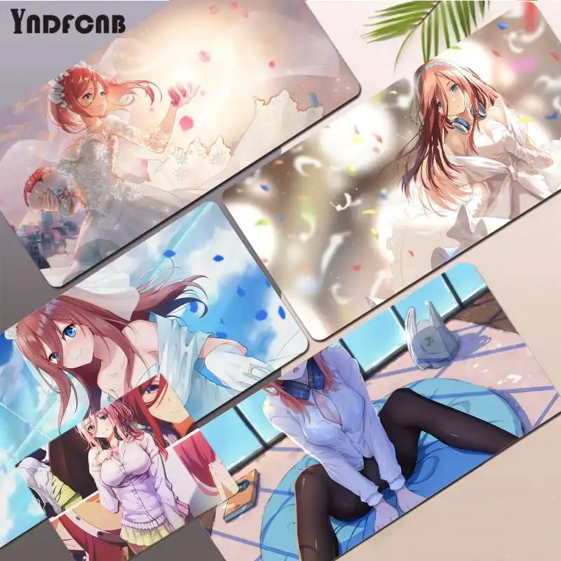Высококачественный коврик для мыши YNDFCNB с квинтуплетами Nakano miku Аниме Коврик
