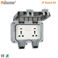waterproof outdoor socket wall electrical outlets ip66 switched socket covers13a outdoor wall weatherproof plug socket box