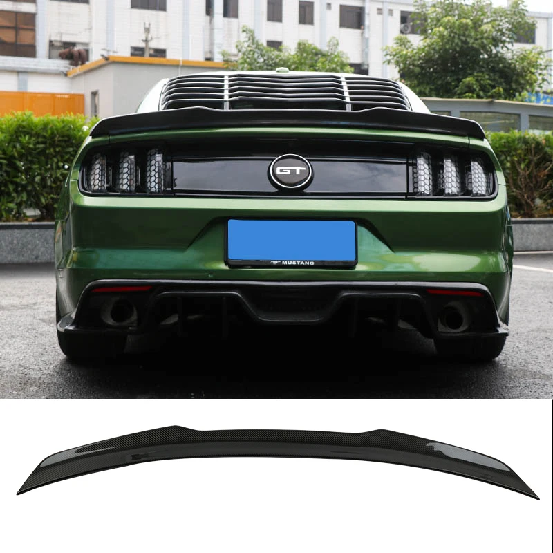 Стиль для Ford Mustang GT V8 V6 2-дверный купе 2015 2016 2017 2018 углеродное волокно задний спойлер