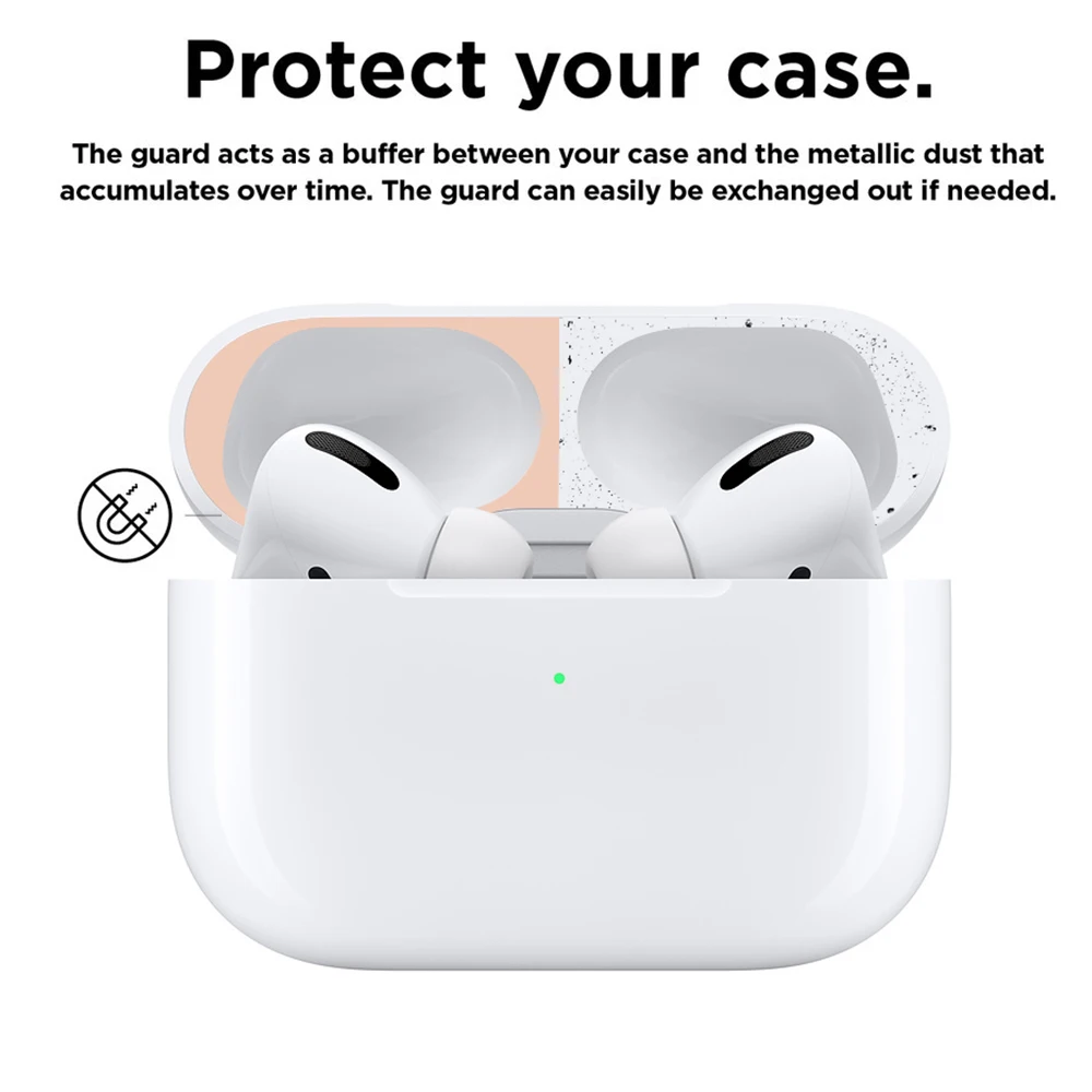 8 цветов металлическая защитная крышка для AirPods Airpod Pro пленка кожи железная