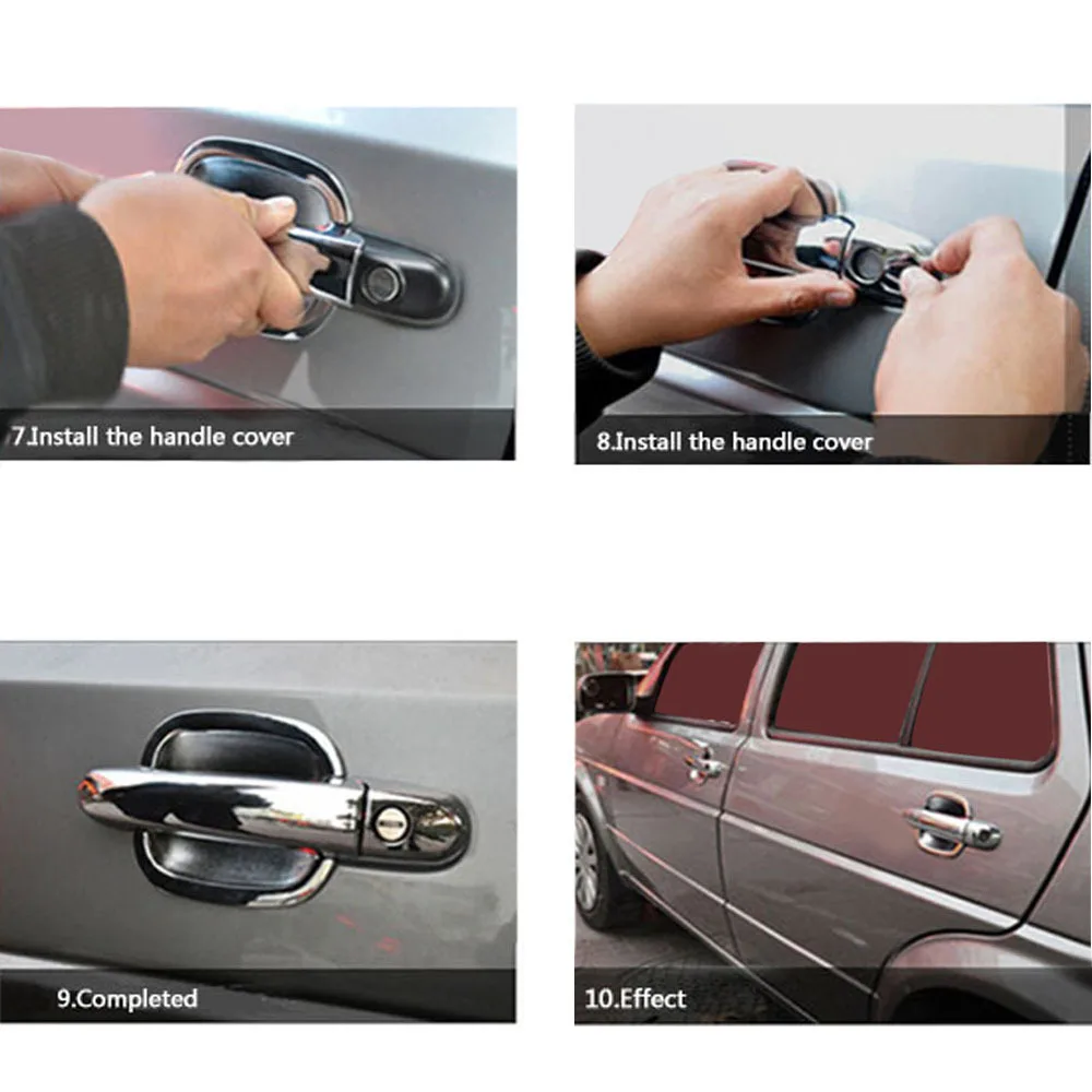 Door Handle Covers Set Accessories Left Hand Drive for Honda Civic 10th Gen 2016-2019 | Автомобили и мотоциклы
