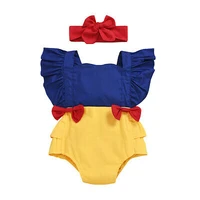 0 24m princess newborn baby girls romper bow ruffles jumpsuit sunsuit birthday party baby girls clothes costumes