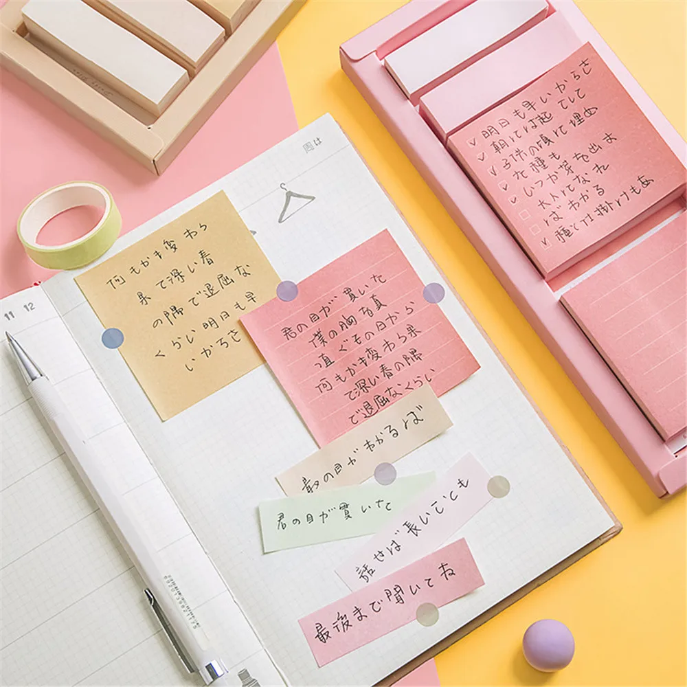 

Memo Pad Paper Color Hand Account Scrapbooking Note Stickers Set Planning Stationery Kawaii Sticker Students DIY Plan Notebook